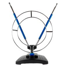Антенна комнатная пассивная ДМВ+МВ с кольцом Эфир SE-910 (синие усы) усы 1м кабель 1м